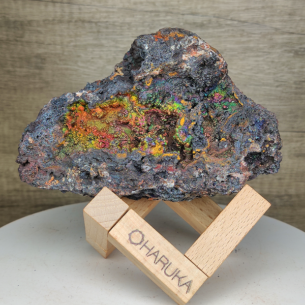 | Top premium rare Iridescent Goethite, Turgite, Hematite, Iridescent | COLOUR: orange, gold, Pink | 100% natural color |