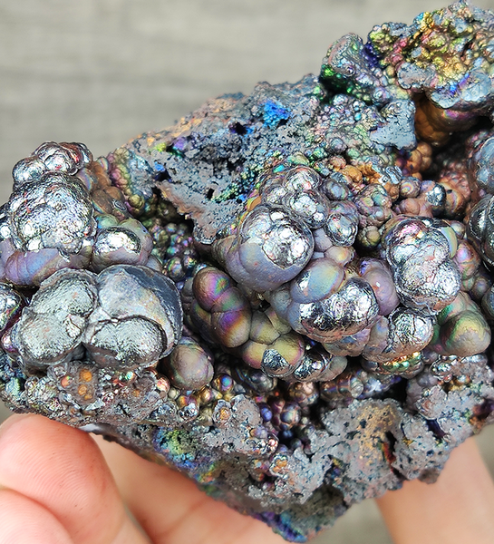 | Top premium rare Iridescent Goethite, Turgite, Hematite, Iridescent | COLOUR: Silver, Pink| 100% natural color |