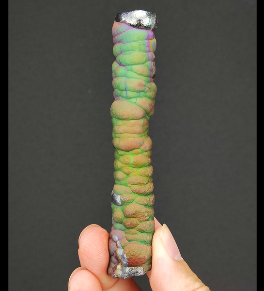 | Goethite Pillar(9.8cm) | Top premium rare Iridescent Goethite, Turgite, Hematite, Iridescent | COLOUR: Black | 100% natural color |