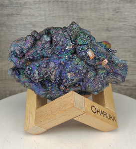 | Top premium rare Iridescent Goethite, Turgite, Hematite, Iridescent | COLOUR: Purple, Green, Turgite with black Calcite | 100% natural color |