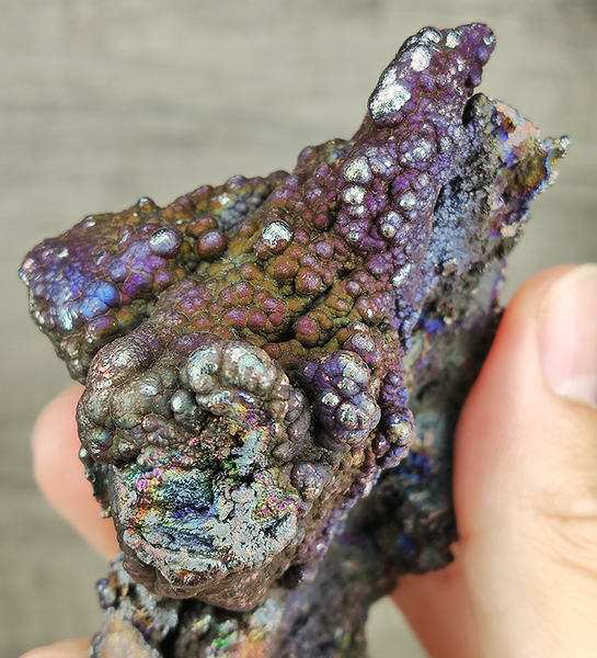 | Top premium rare Iridescent Goethite, Turgite, Hematite, Iridescent | COLOUR: Purple, Silver | 100% natural color |