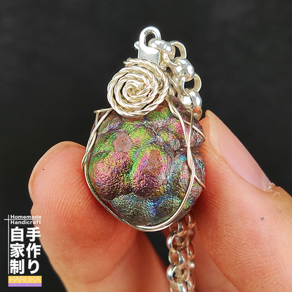 Top Grade Pink-Green Old Water Drop Dan Core | Rare Single Core Energy | Supreme Career Manifestation & Elite Networking | Natural Malaysian Leklai Jewelry