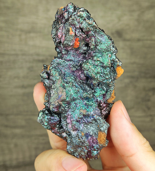 | Top premium rare Iridescent Goethite, Turgite, Hematite, Iridescent | COLOUR: Green, Silver, Purple | 100% natural color |