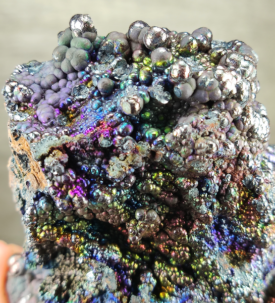 | Top premium rare Iridescent Goethite, Turgite, Hematite, Iridescent | COLOUR: Purple, blue, orange, green, red, gold, silver | 100% natural color |