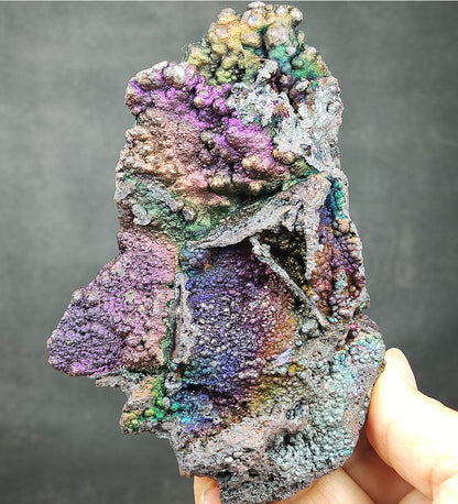 | Top premium rare Iridescent Goethite, Turgite, Hematite, Iridescent | COLOUR:  Purple, Rainbow | 100% natural color |