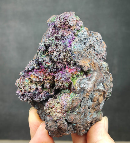 [Masterpiece Vintage] Purple & Green Rainbow Gallstone Leklai | Elite Wisdom, Career Manifestation, Core Energy Anchor | Large-Scale Sacred Living Stone