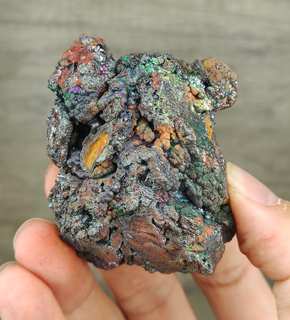 Top Grade Rainbow Calcite Shimmering Leklai | Universal Success & Strategic Wealth Piece | Global Manifestation & Wisdom Shield | With HARUKA Stand