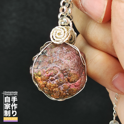 Premium Golden & Pink Awakening Boy Leklai Pendant | Living Stone Core | Wealth Attraction & Social Magnetism | Malaysia Natural Leklai