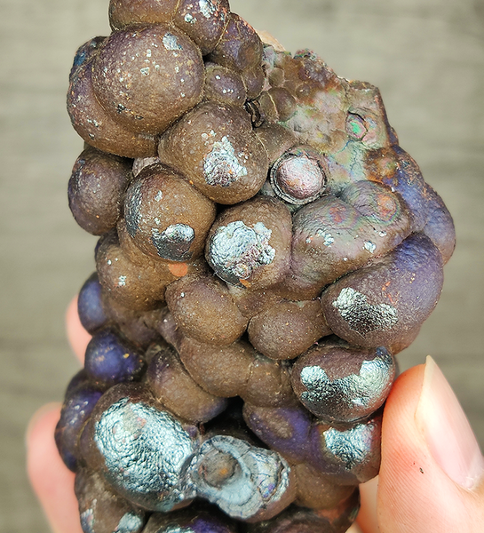 | Top premium rare Iridescent Goethite, Turgite, Hematite, Iridescent | COLOUR: Silver, Purple | 100% natural color |