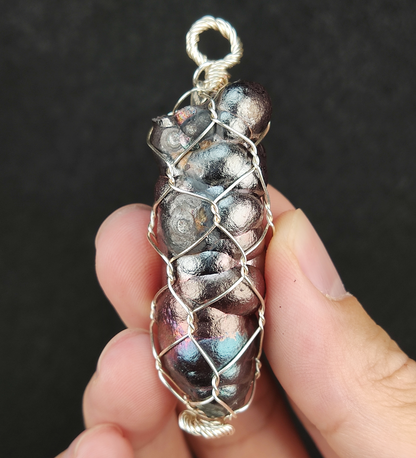 Transformative Pink & Blue Buddha Pillar | Emotional Intelligence & Authority Shield | Natural Malaysian Leklai Pendant