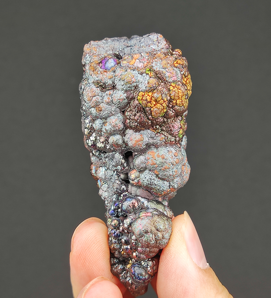 | Goethite Pillar(6.7cm) | Top premium rare Iridescent Goethite, Turgite, Hematite, Iridescent | COLOUR: Gold, Silver | 100% natural color |