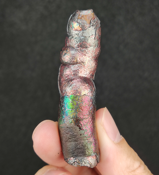 | Goethite Pillar(6.2cm) | Top premium rare Iridescent Goethite, Turgite, Hematite, Iridescent | COLOUR: Silver, Pink, Green, Orange | 100% natural color |