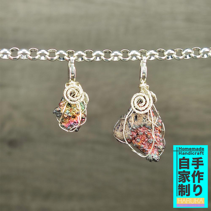 Top Grade Silver Series | Elegant Pink "Gemini Twins" Pendant | Resonance of Love from the Universal Heart