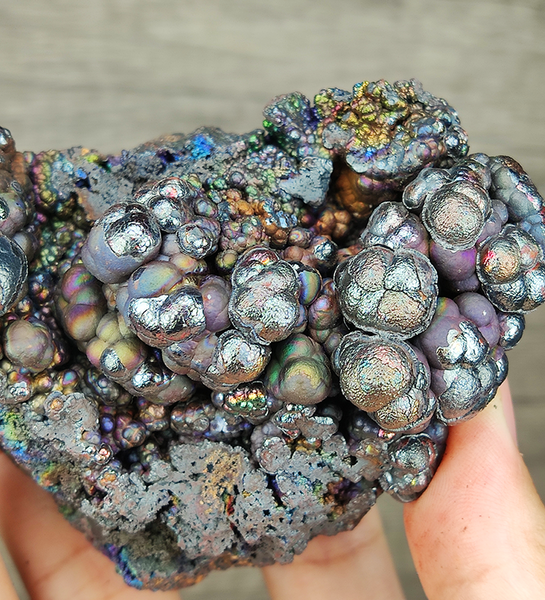 | Top premium rare Iridescent Goethite, Turgite, Hematite, Iridescent | COLOUR: Silver, Pink| 100% natural color |