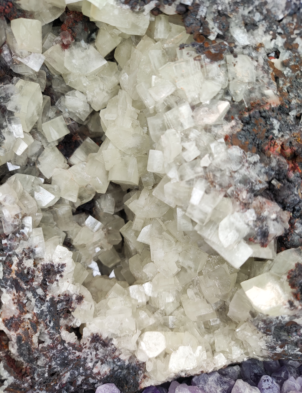 | 19KG | Top premium rare Iridescent Goethite, Turgite, Hematite, Iridescent | COLOUR: Goethite with White Quartz,Crystal | 100% natural color |