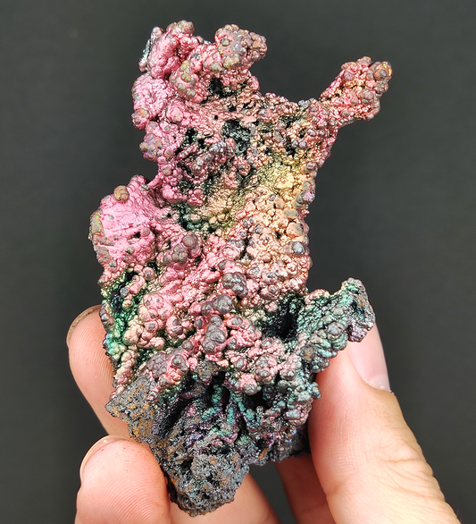 | Top premium rare Iridescent Goethite, Turgite, Hematite, Iridescent | COLOUR: Pink, Green | 100% natural color |