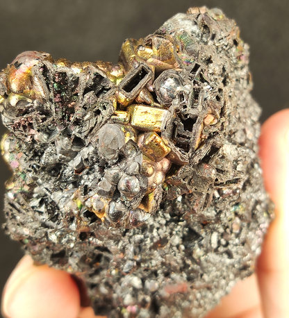 Collection Grade "Ultimate Gold" Calcite | Gold-Silver-Green Spectrum | Rare Extinct Ore | Corporate Wealth Anchor | Natural Malaysian Leklai
