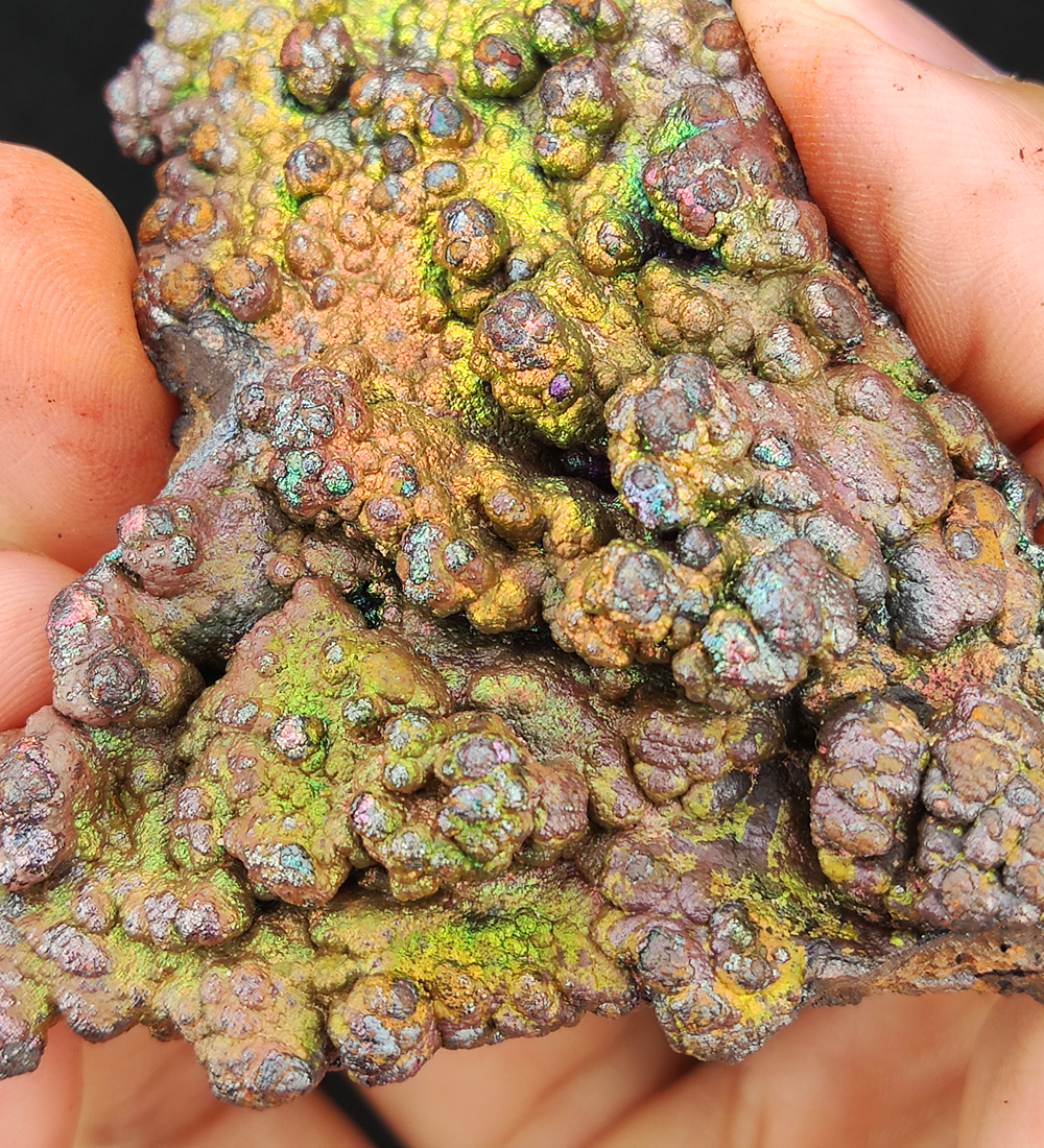 | 收藏級｜黃金綠｜雙面收藏級七彩力泥片｜膽料｜七彩｜
