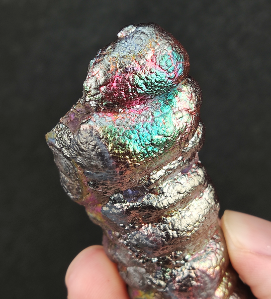 | Goethite Pillar(8cm) | Top premium rare Iridescent Goethite, Turgite, Hematite, Iridescent | COLOUR: Silver, Pink, Gold, Green | 100% natural color |