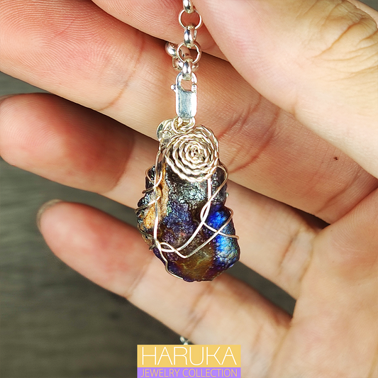 [Elite Vintage] Haruka Grand Buddha Bead Leklai Pendant | Deep Blue Manifestation | Concentrated Gallstone Power | Wisdom & Protection Charm
