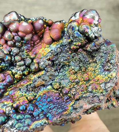 "HARUKA Giant Buddha Bead" Rainbow Double-Sided Specimen | Pink x Green x Blue x Silver | Elite Old Core Material | Universal Frequency & Career Magnet | Natural Malaysian Leklai