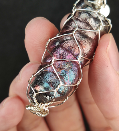 Transformative Pink & Blue Buddha Pillar | Emotional Intelligence & Authority Shield | Natural Malaysian Leklai Pendant