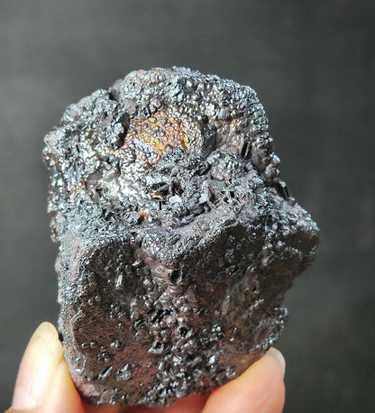 Top Grade Black Square Calcite Dan Leklai | Rare Gold & Silver Hues - Stone of Wealth and Authority