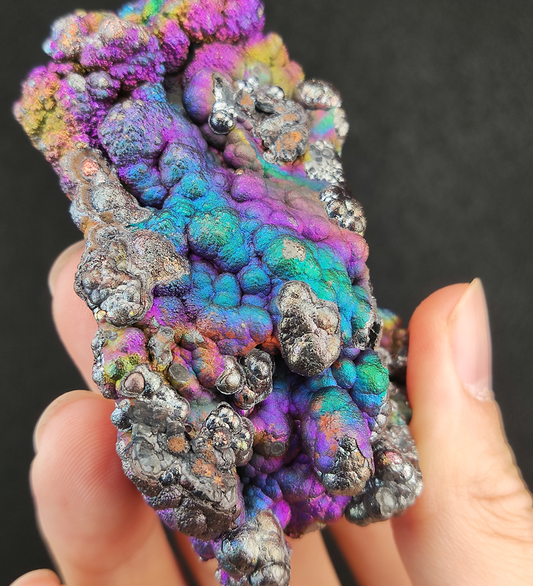 | Top premium rare Iridescent Goethite, Turgite, Hematite, Iridescent | COLOUR: silver, purple, blue, green | 100% natural color |