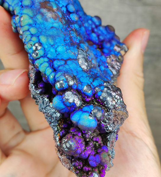 | Top premium rare Iridescent Goethite, Turgite, Hematite, Iridescent | COLOUR: Blue, Purple, Silver| 100% natural color |