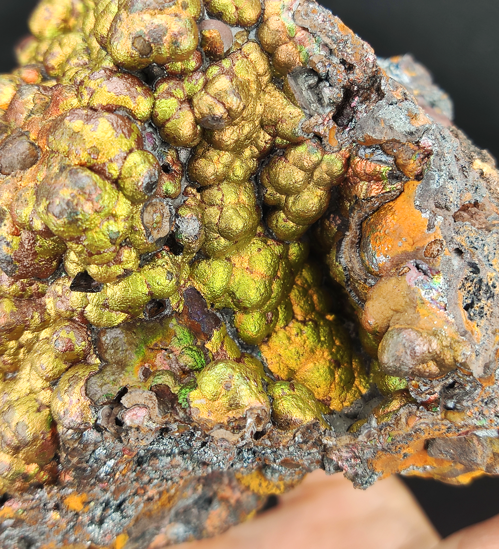 | Top premium rare Iridescent Goethite, Turgite, Hematite, Iridescent | COLOUR: Gold | 100% natural color |