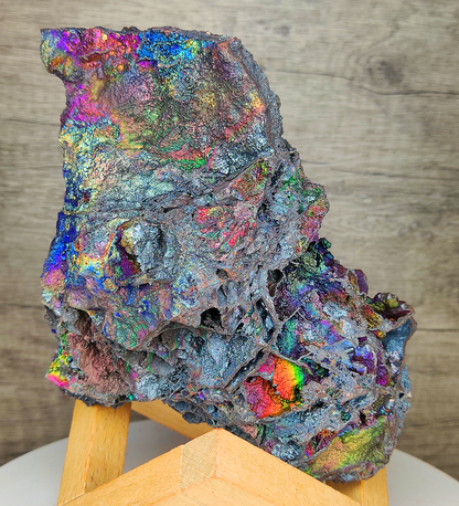 ｜頂級｜雙面共生DNA力泥活石｜紫藍系｜DNA｜閃Bling Bling | 大擺件