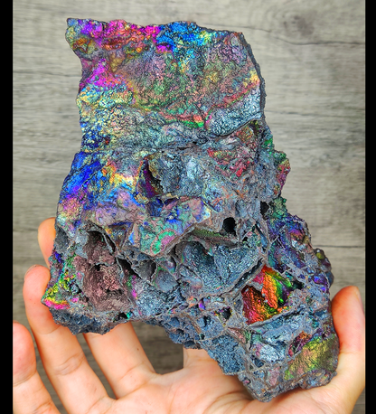 ｜頂級｜雙面共生DNA力泥活石｜紫藍系｜DNA｜閃Bling Bling | 大擺件