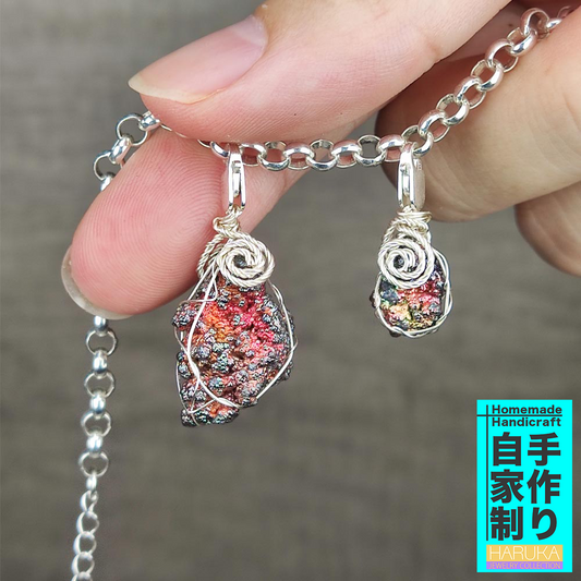 顶级 银色系 | 优雅粉色“双子星”力泥吊坠 | 宇宙之心的亲和共振与守护