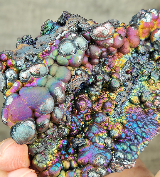 | Top premium rare Iridescent Goethite, Turgite, Hematite, Iridescent | COLOUR: Silver, Pink, Green, Blue | 100% natural color |