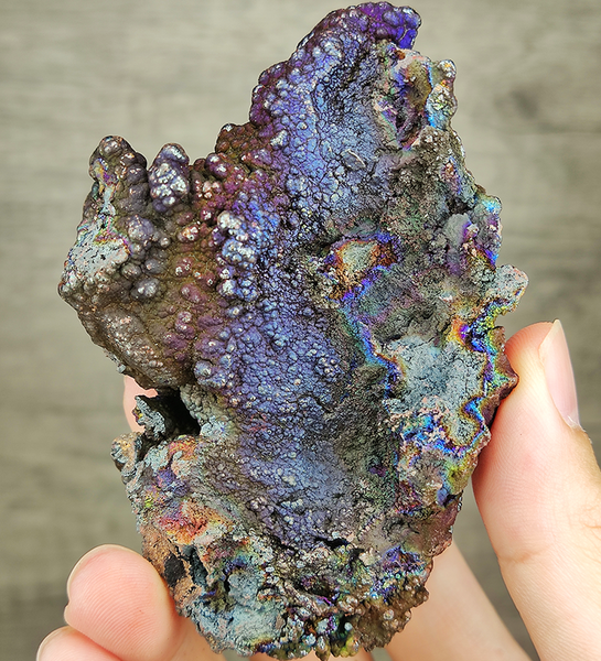 | Top premium rare Iridescent Goethite, Turgite, Hematite, Iridescent | COLOUR: Purple, Silver | 100% natural color |