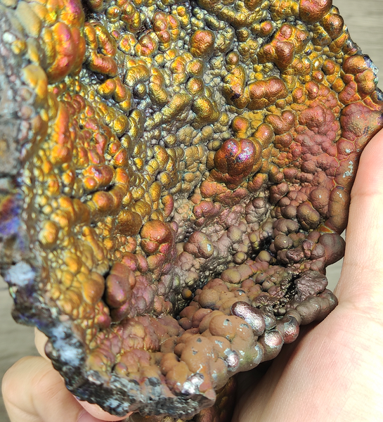 | Top premium rare Iridescent Goethite, Turgite, Hematite, Iridescent | COLOUR: Gold | 100% natural color |