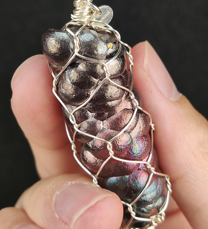 Transformative Pink & Blue Buddha Pillar | Emotional Intelligence & Authority Shield | Natural Malaysian Leklai Pendant