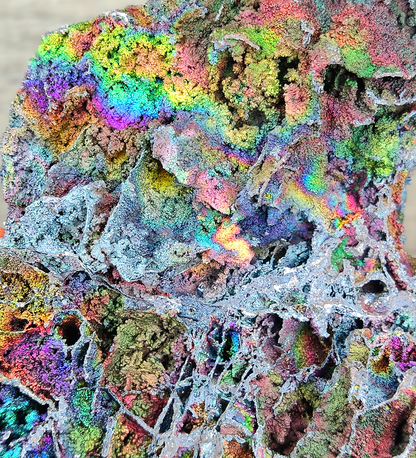 ｜頂級｜雙面共生DNA力泥活石｜紫藍系｜DNA｜閃Bling Bling | 大擺件