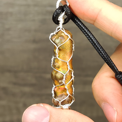 Top Golden Pillar Core Leklai Pendant | Pure Gold Luster | Supreme Shield Against Negativity & Wealth Manifestation