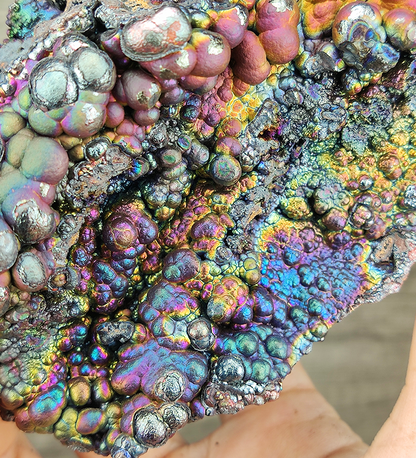 "HARUKA Giant Buddha Bead" Rainbow Double-Sided Specimen | Pink x Green x Blue x Silver | Elite Old Core Material | Universal Frequency & Career Magnet | Natural Malaysian Leklai