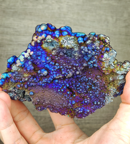 | Top premium rare Iridescent Goethite, Turgite, Hematite, Iridescent | COLOUR: Blue | 100% natural color |