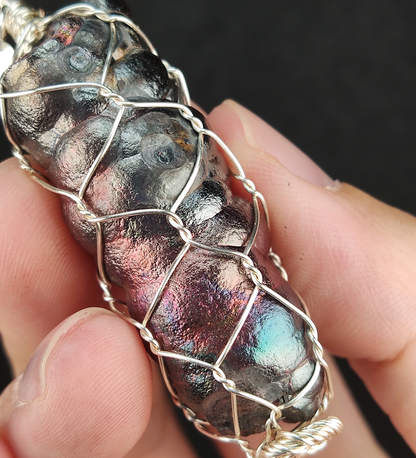 Transformative Pink & Blue Buddha Pillar | Emotional Intelligence & Authority Shield | Natural Malaysian Leklai Pendant