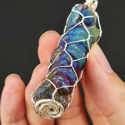 Top Grade Rainbow Buddha Pillar Pendant | Full-Spectrum Manifestation | Supreme Directional Protection of the Universal Heart