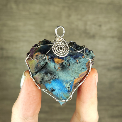 [Premium] Blue Rainbow Leklai Pendant | Health & Serenity Manifestation | Emotional Stability & Intuition Booster