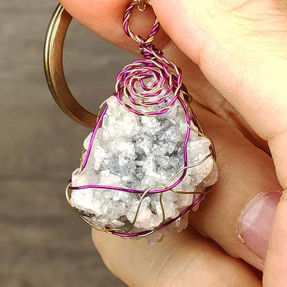 Fine Tooth Crystal Leklai Pendant | Stardust Shimmer Bling Bling | Pure Purification & Balanced Aura