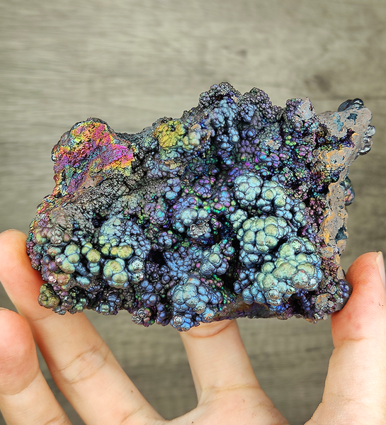 | Top premium rare Iridescent Goethite, Turgite, Hematite, Iridescent | COLOUR: Silver, Pink, Green, Blue | 100% natural color |