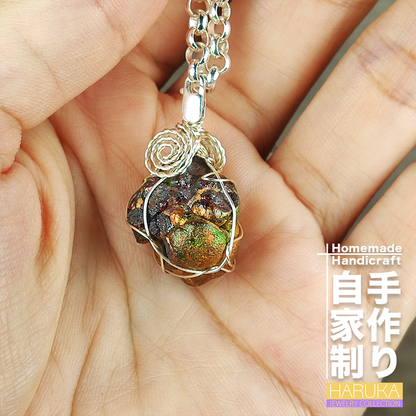 [Golden Series] Top Gold-on-Gold Rainbow Gallstone Leklai Pendant | Peak Wealth Manifestation | Core Energy Concentration | Exquisite Success Charm