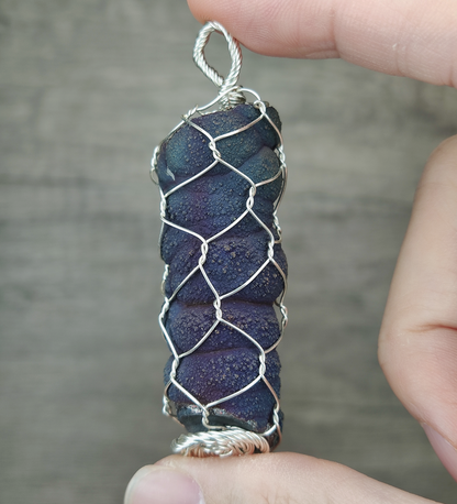 Deep Green & Blue Buddha Pillar Pendant | Solid Cylindrical Form | Strongest Repelling of Toxic People & Career Guard | High Energy Density & Aura Repair | Malaysia Leklai