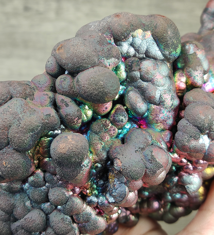 | Top premium rare Iridescent Goethite, Turgite, Hematite, Iridescent | COLOUR: Pink, Rainbow | 100% natural color |