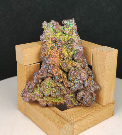 Double-Sided Collection Grade Gold-Green | Pink-Gold-Green-Blue Rainbow Slab | Business Expansion & Spiritual Recovery Strategic Execution | Natural Malaysian Leklai Living Stone